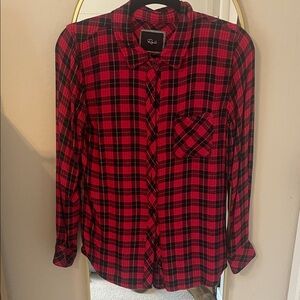 Rails Red and Black Checkered Shirt